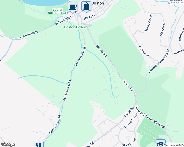 map of restaurants, bars, coffee shops, grocery stores, and more near in Boston