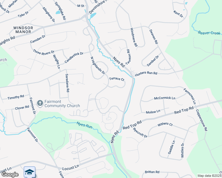 map of restaurants, bars, coffee shops, grocery stores, and more near 6488 Terrace Court in Harrisburg