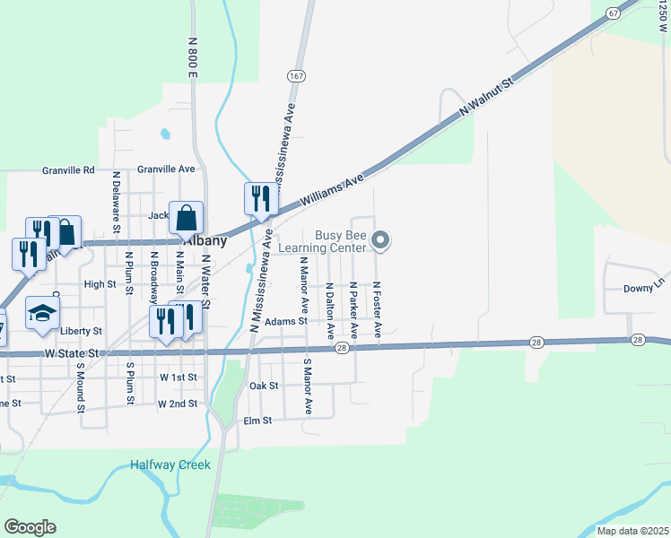 map of restaurants, bars, coffee shops, grocery stores, and more near 400-436 N Dalton Ave in Albany