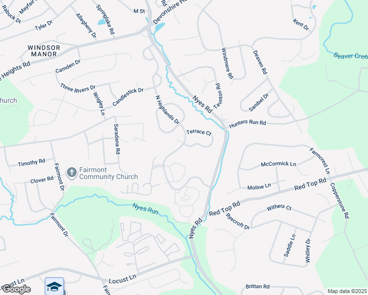map of restaurants, bars, coffee shops, grocery stores, and more near 6498 Terrace Court in Harrisburg