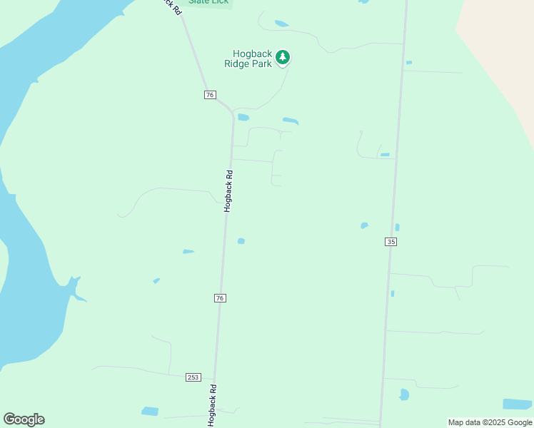 map of restaurants, bars, coffee shops, grocery stores, and more near 2418 Hogback Road in Sunbury
