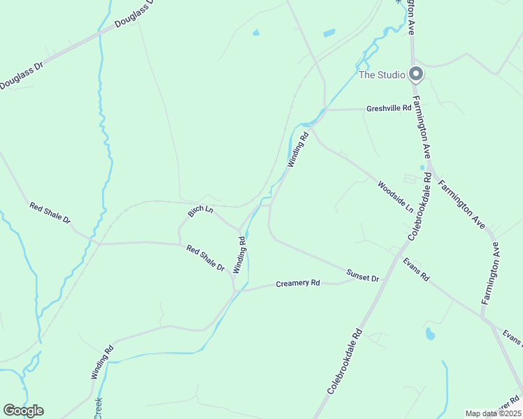 map of restaurants, bars, coffee shops, grocery stores, and more near 404 Winding Road in Boyertown