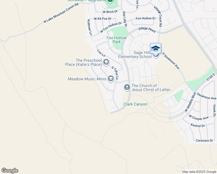 map of restaurants, bars, coffee shops, grocery stores, and more near 3234 South Iron Hill Circle in Saratoga Springs