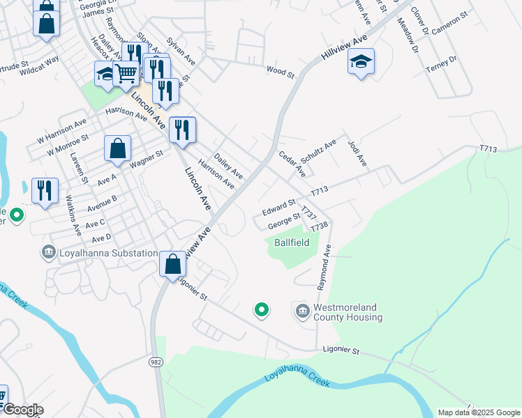 Edward Street, Latrobe PA Walk Score