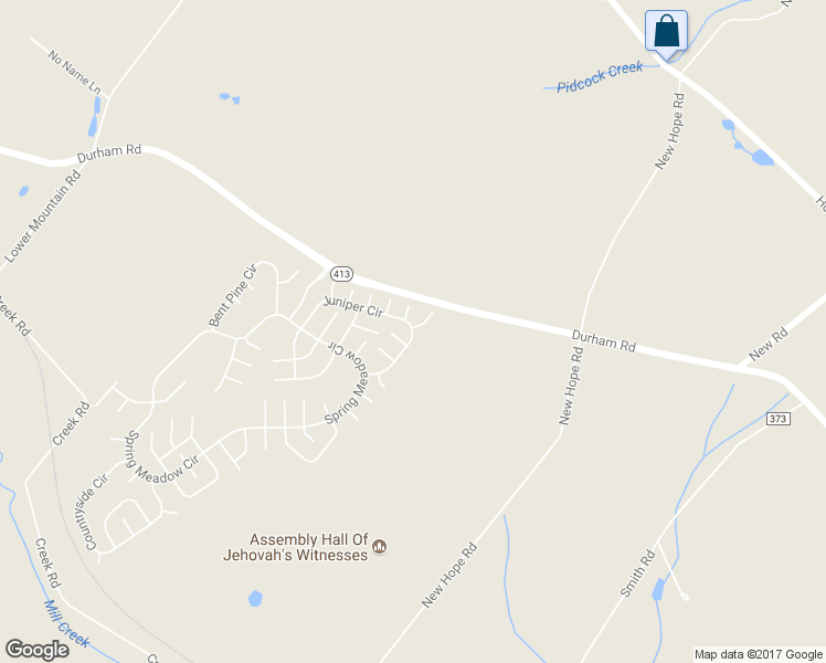 map of restaurants, bars, coffee shops, grocery stores, and more near 7 Juniper Circle in New Hope