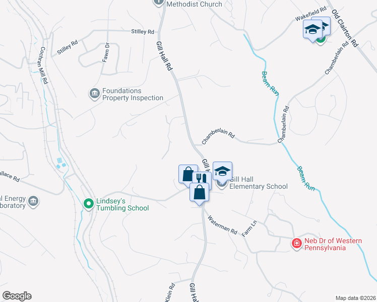 map of restaurants, bars, coffee shops, grocery stores, and more near 716 Gill Hall Road in Clairton