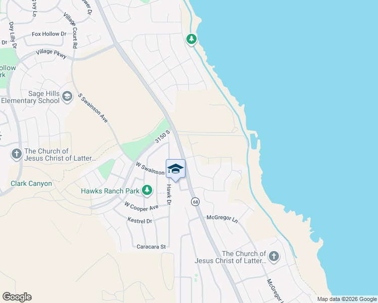 map of restaurants, bars, coffee shops, grocery stores, and more near 3233 South Blue Heron Drive in Saratoga Springs