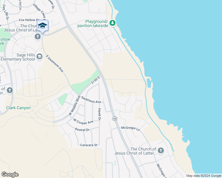 map of restaurants, bars, coffee shops, grocery stores, and more near 3233 South Blue Heron Drive in Saratoga Springs