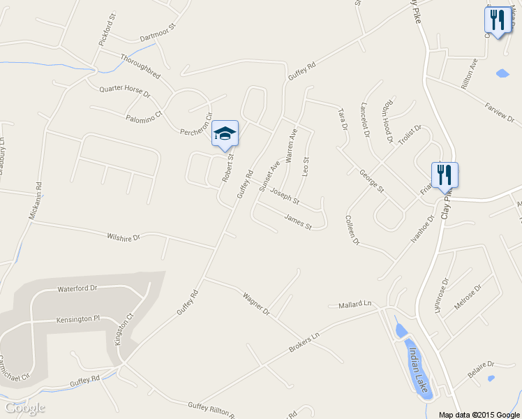 map of restaurants, bars, coffee shops, grocery stores, and more near 11448 James Street in Irwin
