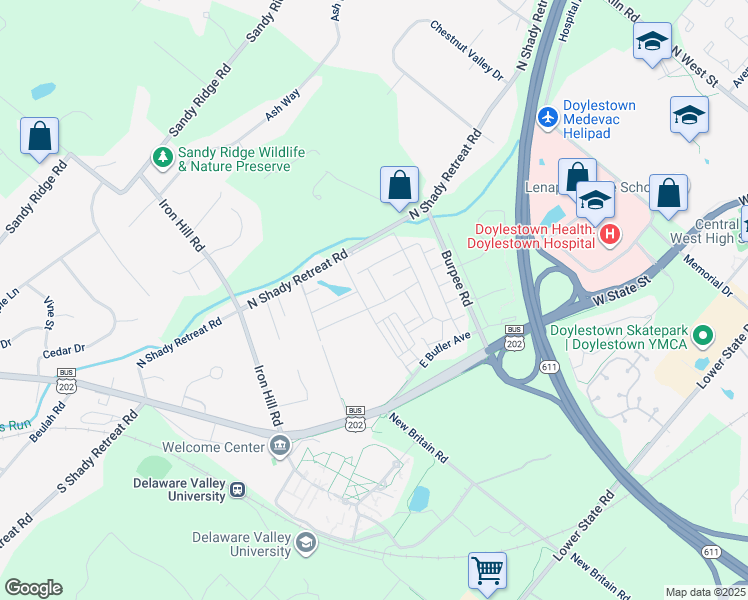 map of restaurants, bars, coffee shops, grocery stores, and more near 231 Hemlock Drive in New Britain