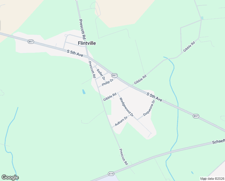 map of restaurants, bars, coffee shops, grocery stores, and more near 105 Gibble Road in Lebanon