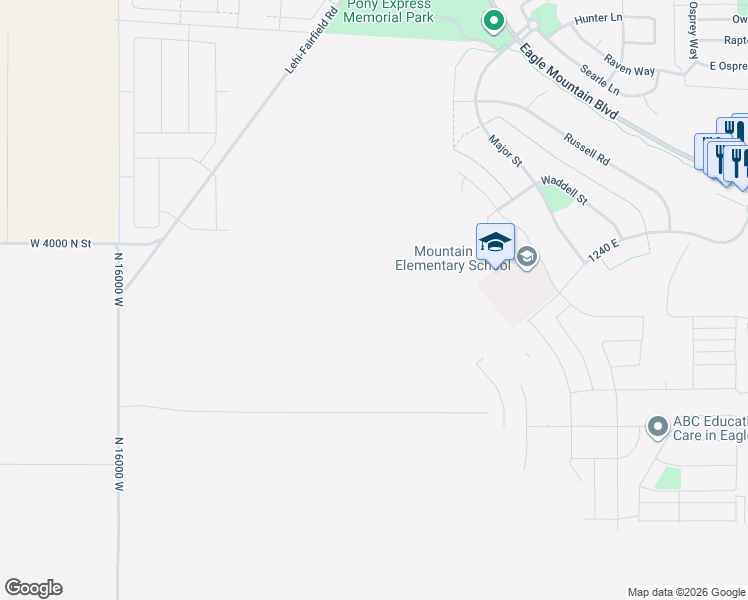 map of restaurants, bars, coffee shops, grocery stores, and more near in Eagle Mountain