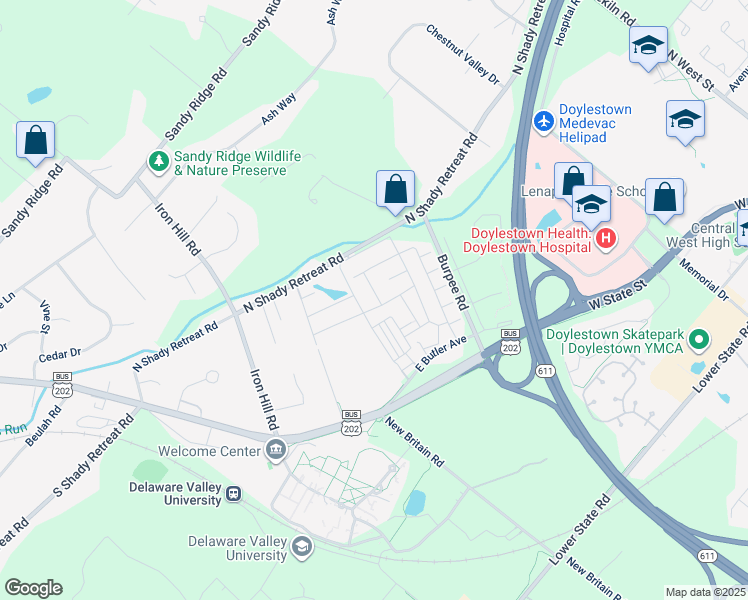 map of restaurants, bars, coffee shops, grocery stores, and more near 231 Hemlock Drive in New Britain