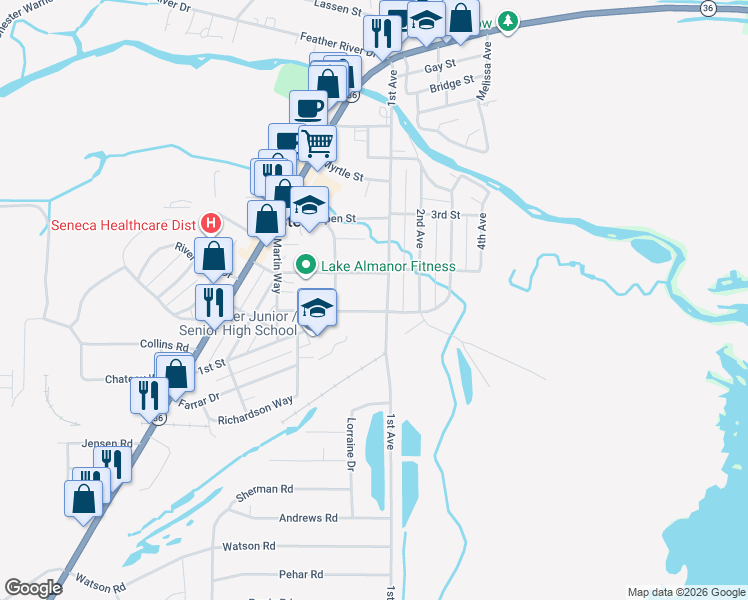map of restaurants, bars, coffee shops, grocery stores, and more near 201-277 Moody Meadow Road in Westwood