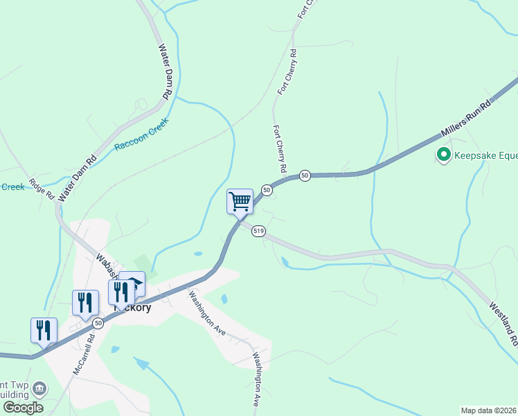 map of restaurants, bars, coffee shops, grocery stores, and more near 9 Main Street in Hickory