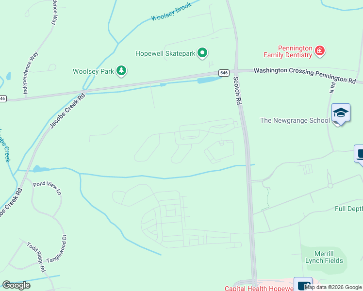 map of restaurants, bars, coffee shops, grocery stores, and more near 6 William Boyer Drive in Ewing Township
