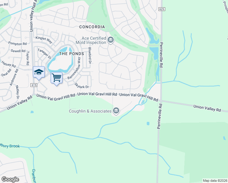 map of restaurants, bars, coffee shops, grocery stores, and more near 1 Carly Court in Monroe Township