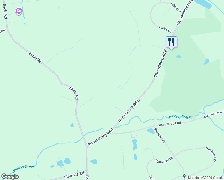 map of restaurants, bars, coffee shops, grocery stores, and more near 22 Great Hills Road in New Hope