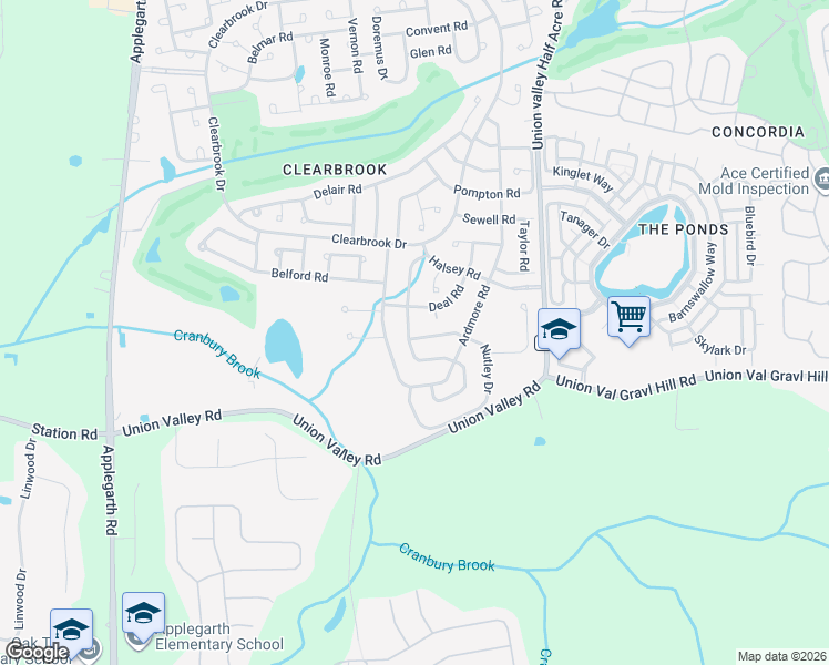 map of restaurants, bars, coffee shops, grocery stores, and more near 632D Madison Drive in Monroe Township