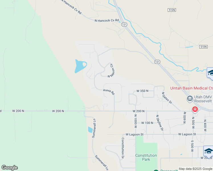 map of restaurants, bars, coffee shops, grocery stores, and more near 1205 West Grayhawk Loop in Roosevelt