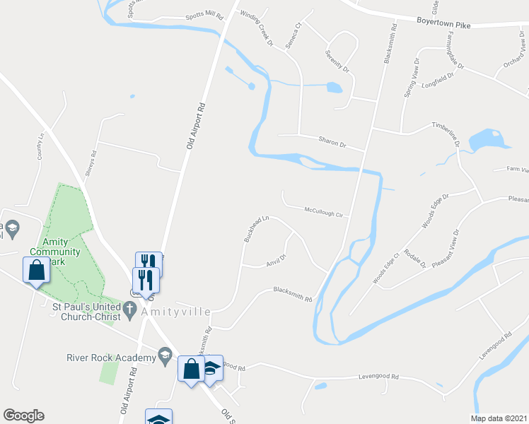 map of restaurants, bars, coffee shops, grocery stores, and more near 263 Buckhead Lane in Douglassville