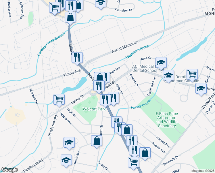 map of restaurants, bars, coffee shops, grocery stores, and more near in Eatontown