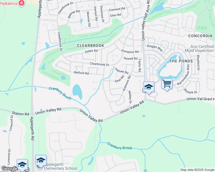 map of restaurants, bars, coffee shops, grocery stores, and more near 632D Madison Drive in Monroe Township