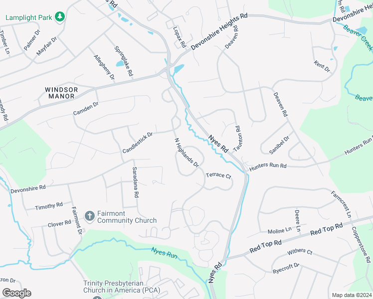 map of restaurants, bars, coffee shops, grocery stores, and more near 6248 South Highlands Circle in Harrisburg