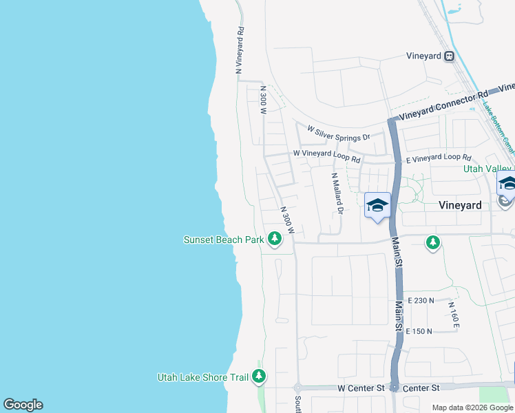 map of restaurants, bars, coffee shops, grocery stores, and more near 4263 North Vineyard Road in Vineyard