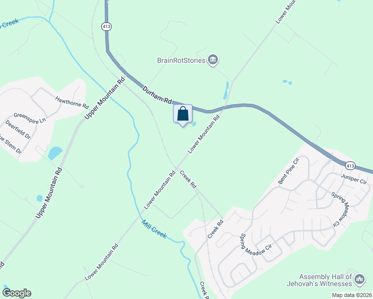 map of restaurants, bars, coffee shops, grocery stores, and more near 4418 Lower Mountain Road in New Hope