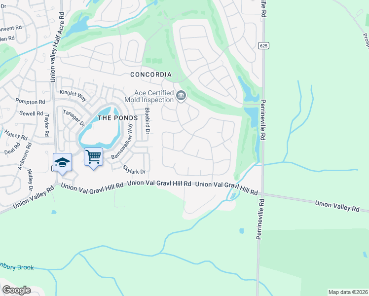 map of restaurants, bars, coffee shops, grocery stores, and more near 25A James Buchanan Drive in Monroe Township