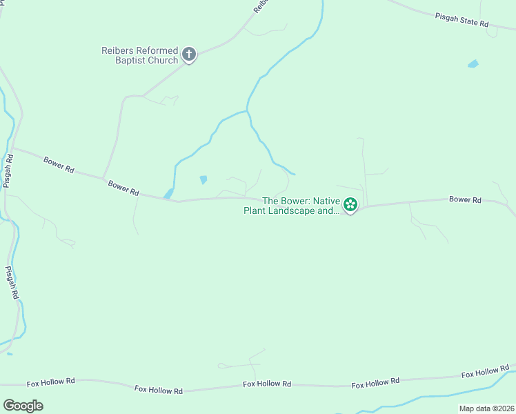 map of restaurants, bars, coffee shops, grocery stores, and more near 1295 Bower Road in Shermans Dale