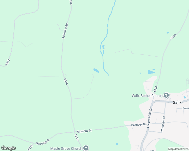 map of restaurants, bars, coffee shops, grocery stores, and more near 282 Palestine Road in Salix