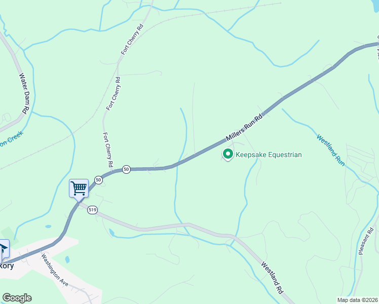 map of restaurants, bars, coffee shops, grocery stores, and more near 1646 Millers Run Road in McDonald