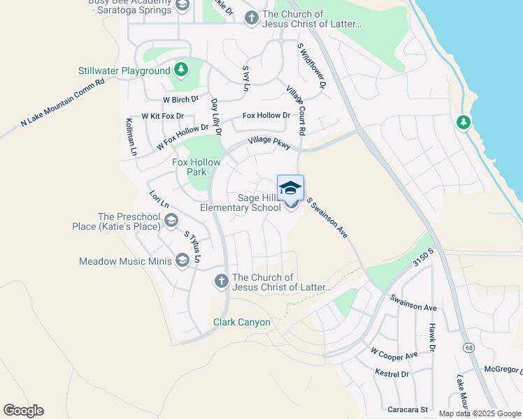 map of restaurants, bars, coffee shops, grocery stores, and more near 3068 South Red Pine Drive in Saratoga Springs