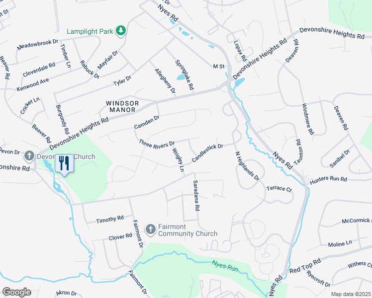 map of restaurants, bars, coffee shops, grocery stores, and more near 708 Yankee Ln in Harrisburg