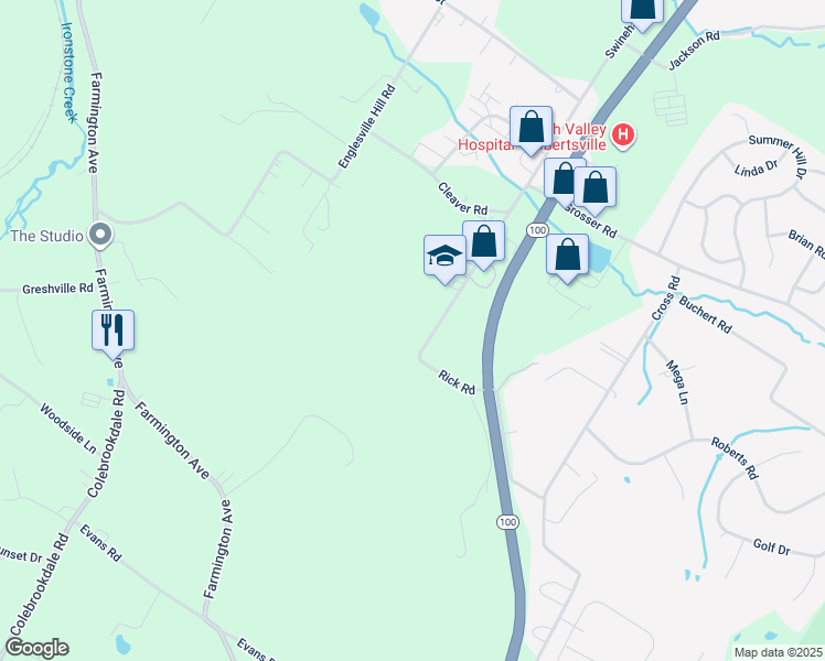 map of restaurants, bars, coffee shops, grocery stores, and more near 951 Sweinhart Road in Boyertown