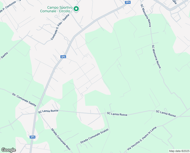 map of restaurants, bars, coffee shops, grocery stores, and more near 3 Via Molise in Monteroni di Lecce