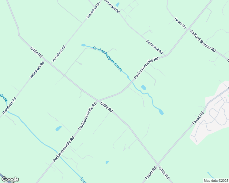 map of restaurants, bars, coffee shops, grocery stores, and more near 1031 Perkiomenville Road in Perkiomenville