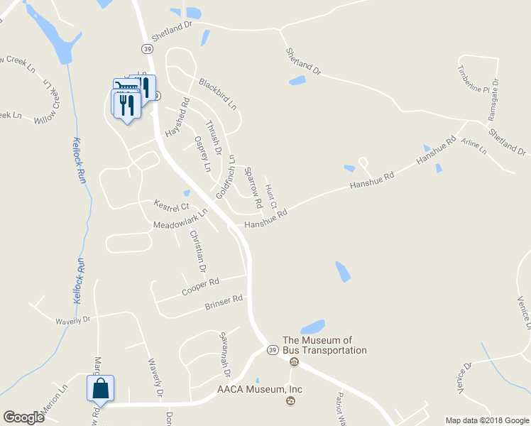 map of restaurants, bars, coffee shops, grocery stores, and more near 234 Sparrow Road in Hummelstown