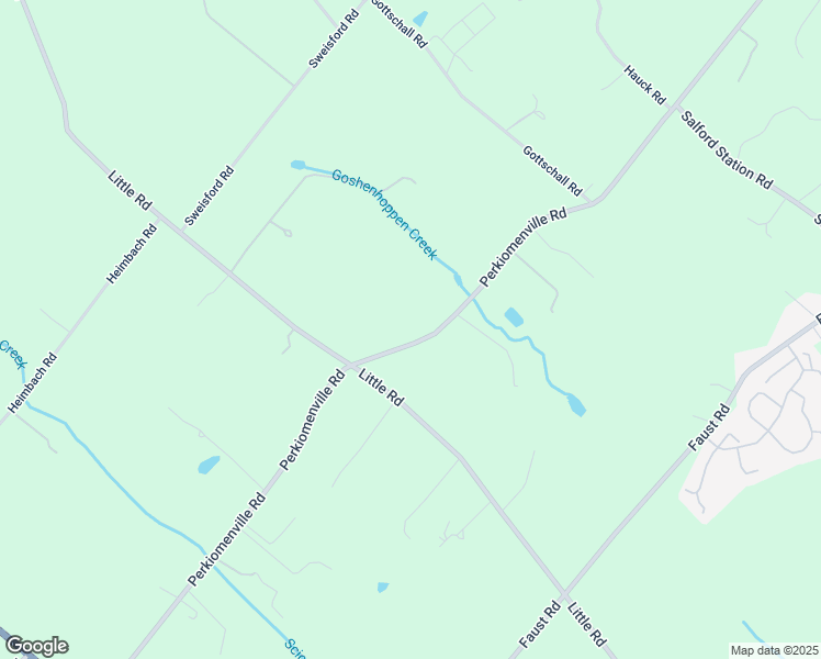 map of restaurants, bars, coffee shops, grocery stores, and more near 1031 Perkiomenville Road in Perkiomenville