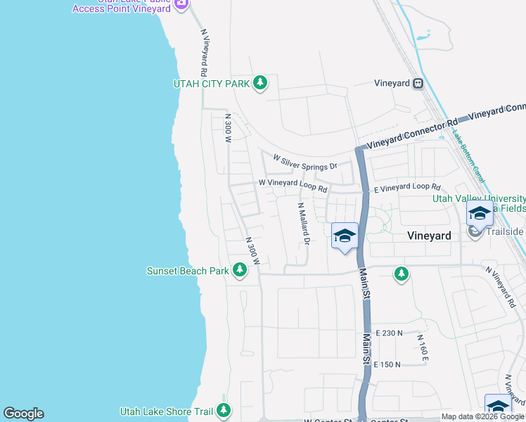 map of restaurants, bars, coffee shops, grocery stores, and more near 558 North Pintail Lane in Vineyard