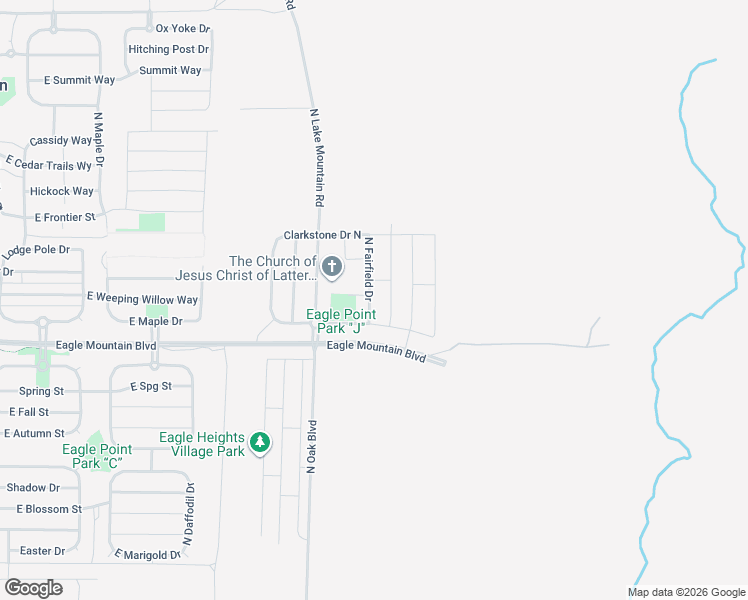 map of restaurants, bars, coffee shops, grocery stores, and more near 4098 North Fairfield Drive in Eagle Mountain