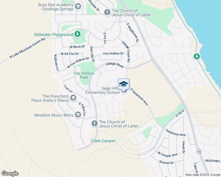 map of restaurants, bars, coffee shops, grocery stores, and more near 3044 South Red Pine Drive in Saratoga Springs