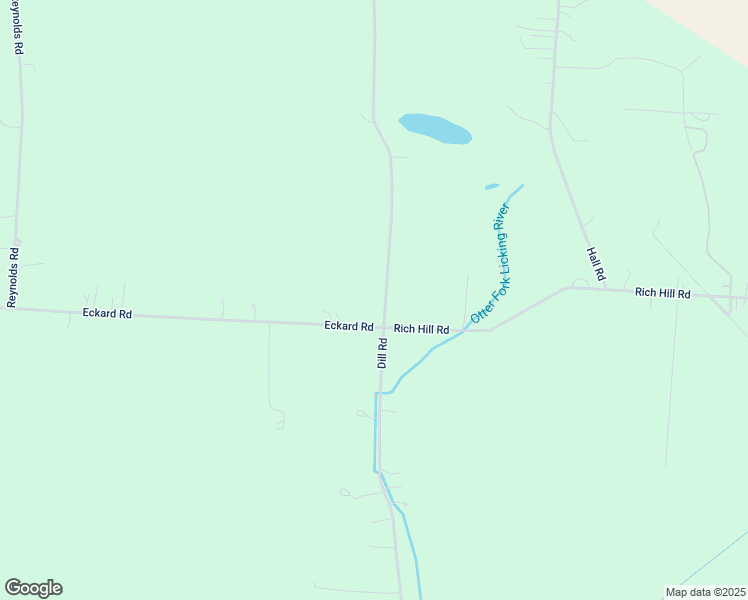 map of restaurants, bars, coffee shops, grocery stores, and more near 2105 Eckard Road in Centerburg