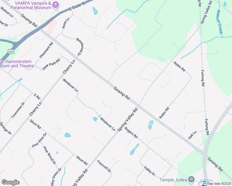 map of restaurants, bars, coffee shops, grocery stores, and more near 566 Swamp Road in Doylestown