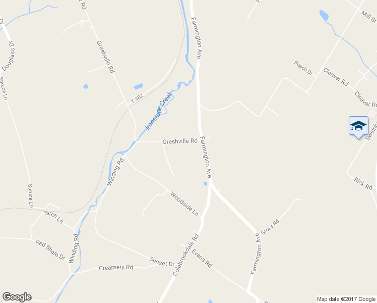 map of restaurants, bars, coffee shops, grocery stores, and more near 14 Greshville Road in Boyertown