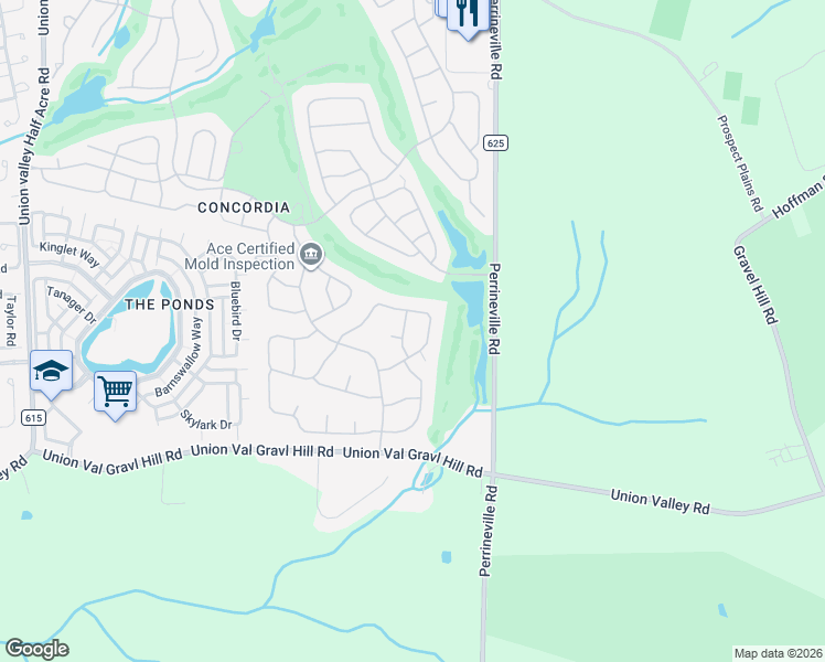 map of restaurants, bars, coffee shops, grocery stores, and more near 21 Ethan Allen Drive in Monroe Township