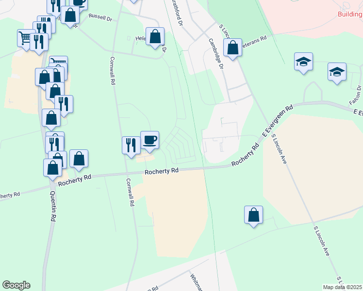 map of restaurants, bars, coffee shops, grocery stores, and more near 726 Farmwood Lane in Lebanon County