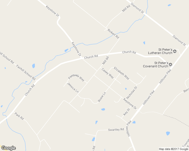 map of restaurants, bars, coffee shops, grocery stores, and more near 2017 Keystone Drive in Hatfield